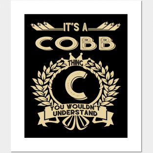 Cobb Name - It Is A Cobb Thing You Wouldnt Understand Posters and Art